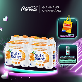 Lốc 24 Chai Sữa Trái Cây NutriBoost Thế Hệ Mới Hương Cam 297ml/Chai Sale 4.4 Coca-Cola Official Store