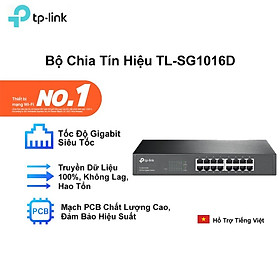 Hình ảnh TP-Link  TL-SG1016D - Switch Lắp Tủ/Để bàn 16 Cổng Tốc Độ Gigabit - Hàng Chính Hãng