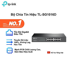 Hình ảnh Bộ Switch 16 cổng Gigabit chia mạng LAN TPLink TL-SG1016D - Hàng Chính Hãng 