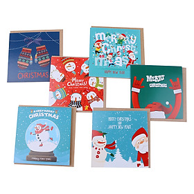 Combo 6 Thiệp Giáng Sinh Thiệp Grey GR-09-XM12