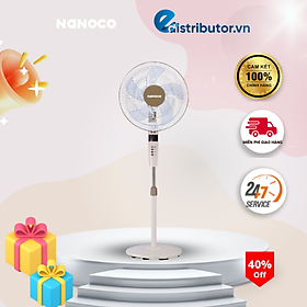 Mua Quạt đứng có Remote màu trắng ngà NSF1620BE Nanaco-Hàng Chính Hãng
