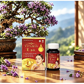 Vitamin E Đỏ 2000mcg  ,Hộp 30 viên, hỗ trợ đẹp da, sáng da