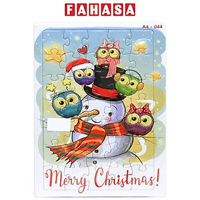 Bộ Xếp Hình Puzzle Minh Châu 35-044 - Merry Christmas 2 (35 Mảnh Ghép)
