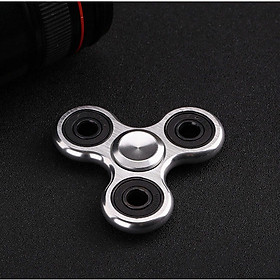 Con Quay Hand Fidget Spinner 3 Cánh Nhôm Cao Cấp - Bạc