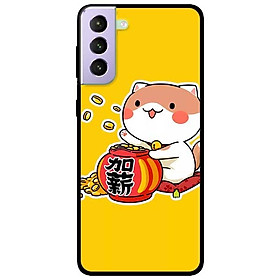 Ốp lưng dành cho Samsung Galaxy S21 Plus mẫu Mèo vung Tiền
