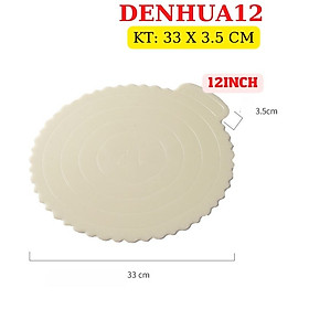 Mua Đế Bánh Sinh Nhật Bánh Kem Hình Tròn Màu Trắng Bằng Nhựa Cao Cấp Tái Sử Dụng Nhiều Lần - DENHUA