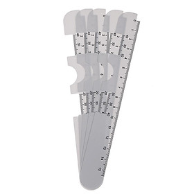 New 5x PD Ruler Pupil Ruler PD Meter Optical Instrument Tool White
