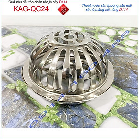 Mua Cầu chắn rác sân thượng  D114 KAG-QC24 inox SUS304  cầu chặn rác đặt miệng ống D114  cầu thoát nước mưa thoát nhanh