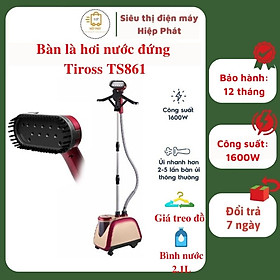 Mua Bàn Ủi Hơi Nước Cầm Tay Đứng Tiross TS862  Có Móc Treo Đồ  Bánh Xe Dễ Dàng Di Chuyển - Hàng chính hãng