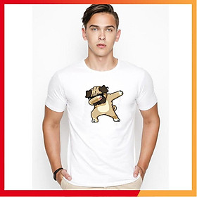 Áo thun nam in hình chó Pug Dabing dễ thương