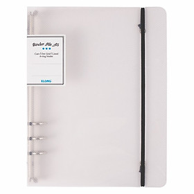 Sổ Bìa còng Caro/Dot Grid gáy lò xo A5 - 100 tờ Giấy siêu dày; Klong MS: 994 - File kẹp mã 993