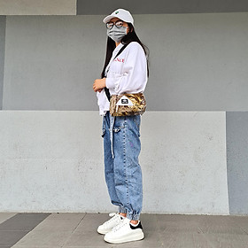 Túi đeo chéo nữ thời trang Hàn quốc chống thấm nước dạng trống tròn T1 BEE GEE