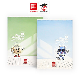 Vở kẻ ngang Hồng Hà 120 trang - May gáy - Studh Moka 1461 định lượng 70 m2 độ sáng 90-92 ISO Khổ vở 180 x 252 mm (Giao bìa ngẫu nhiên)