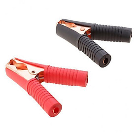 4X 2 pieces cable battery alligator clamps clip for car