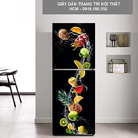Mua Miếng dán decal tủ lạnh 3D chất liệu cao cấp chống nước - Trang trí nhà cửa - Decor nhà - HÀNG BÁN CHẠY