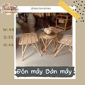 GHẾ ĐÔN MÂY- BÀN MÂY- NỘI THẤT MÂY CHO QUÁN CÀ PHÊ, HOMESTAY