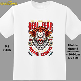 REAL FEAR, mã G166. Hãy tỏa sáng như kim cương, qua chiếc áo thun Goking siêu hot cho nam nữ trẻ em, áo phông cặp đôi, gia đình, đội nhóm