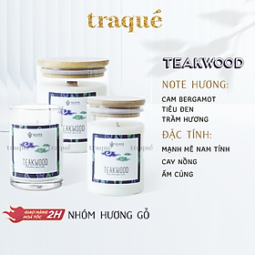 Nến thơm tinh dầu cao cấp không khói an toàn Candle Cup - TAEKWOOD - S - 100G (KG NẮP)