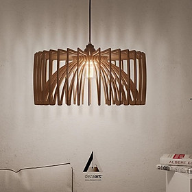 Mua Đèn gỗ thả trần CAO CẤP hiện đại sang trọng chất liệu gỗ trang trí cho phòng khách nhà căn hộ decor nhà quán cafe