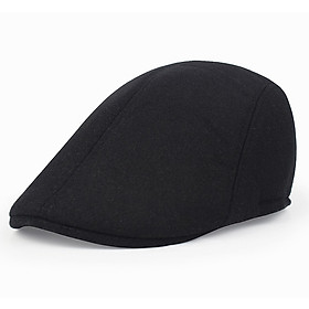 Hình ảnh Nón mữ beret nam nữ giữ ấm vải nỉ 2 lớp dày mũ nồi lưỡi trai nón mỏ vịt dona23122401