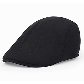 Nón mữ beret nam nữ giữ ấm vải nỉ 2 lớp dày mũ nồi lưỡi trai nón mỏ vịt dona23122401