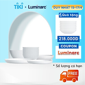 Bộ Bàn Ăn Tô Chén Đĩa Thuỷ Tinh Cường Lực Luminarc Diwali Lines - LUDILI12M