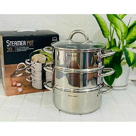 Mua Nồi hấp Inox 3 tầng Lock&Lock 20cm