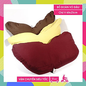 Mua Gối bồ đoàn vỏ đậu ngồi thiền cao cấp kê lưng kê đầu mát lành tự nhiên 100% - 28x25x6cm nhiều màu