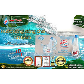 Nước uống đóng chai iON kiềm 300ml - iON FRESH thùng 24 chai