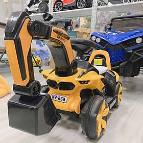 Xe cẩu điện hàng cao cấp đã có acqui và sạc - Màu Vàng