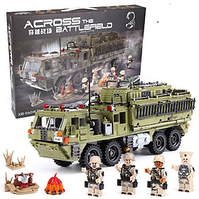 Bộ Lắp Ráp Xe Tải Quân Sự Hạng Nặng Xingbao 06014 - Army XB06014