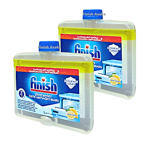 Dung dịch tẩy rửa máy rửa chén Finish Dishwasher Cleaner Lemon 2x250ml QT04441 - hương chanh