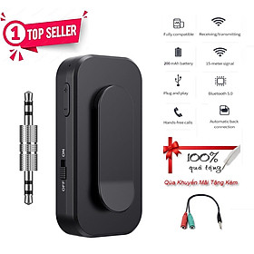 Mua Hàng Chính Hãng - Bộ Thu Phát Âm Thanh 2 Trong 1 BT-03-JA Bluetooth 5.1 Pin Lithium 200mAh Cổng Sạc Micro USB Phạm Vi Kết Nối 15m Tương Thích Rộng Rãi IOS Android Table PC TV Chế Độ Linh Hoạt RX TX Âm Thanh Hi-Fi Công Nghệ aptX Hỗ Trợ Micro - ROGTZ