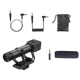 Video Camera Microphone Interview 3.5mm TRS for Podcast Teaching Gaming