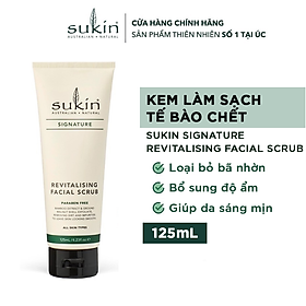 Kem tẩy tế bào chết dành cho da mặt Sukin Revitalising Facial Scrub 125ml