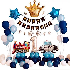 Bộ bong bóng trang trí sinh nhật xe Vehicle Birthday set balloon PHG26