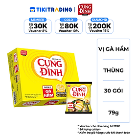 Thùng 30 Gói Mì Cung Đình Hương Vị Gà Hầm (79g/Gói)