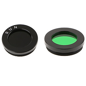  Eyepiece Lens Color Filter Set for Moon Planet Nebula Black Green