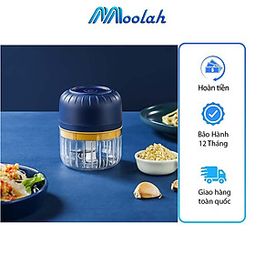 Mua Máy Xay Tỏi Ớt Cầm Tay Mini Tiện Lợi Wineless Dễ Dàng Tháo Lắp Vệ Sinh Bằng Tay Máy Xay Thịt Đa Năng Sạc USB Tiện Lợi Xay Các Loại Gia Vị Thịt Cá Tự Động Ngắt Khi Mở Nắp - ML041