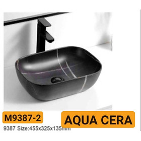 Mua LAVABO ĐEN VÂN MÂY HÌNH OVAN ĐẶT BÀN - CHẬU RỬA MẶT