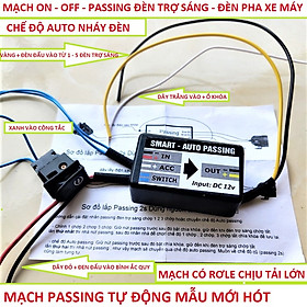 Đèn trợ sáng xe máy FX02 - 35W kèm mạch passing auto  hàng cao câp vỏ hợp kim mẫu mới siêu bền