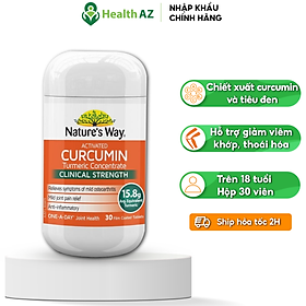 Viên uống Activated Curcumin Clinical Strength_Nature's Way_giảm viêm khớp, thoái hóa khớp_Hộp 30 viên