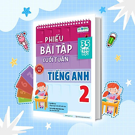 Sách - Phiếu Bài Tập Cuối Tuần Tiếng Anh Lớp 2 - Megabook