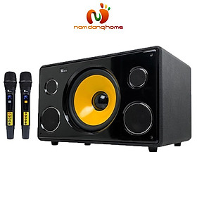 Mua Loa kéo KCBOX S9 - Loa di động xách tay thùng gỗ bọc da  công suất 600W kết nối bluetooth 5.0 tặng kèm micro chống hú - Hàng nhập khẩu