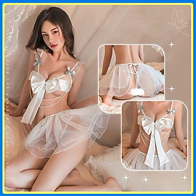 Đồ ngủ cosplay bra kèm chân váy phối quần lót nữ sexy P101 - Đầm ngủ nữ cosplay - Đồ ngủ nữ sexy