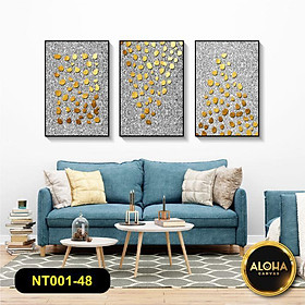 Giá Sock Bộ 3 Tranh Treo Tường Phòng Khách Canvas Khung Gỗ Tranh Phòng Ăn Phòng Ngủ