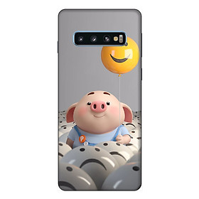 Ốp lưng điện thoại Samsung S10 Heo Con Thả Bong Bóng