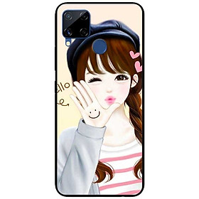Ốp lưng dành cho Realme C15 mẫu Hello Em Gái