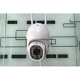 Camera Wifi Quan Sát Ngoài Trời Chống Nước, Kết Nối Wifi Độ Phân Giải 2.0Mpx FULL HD 1920x1080, Xoay 360 Độ Model CC8021 PRO Dùng Ứng Dụng CARECAM RPO Nâng Cấp - Chính Hãng