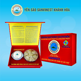 Hộp quà tặng Yến sào Sanvinest Khánh Hòa chính hiệu nguyên tổ 50g - Q150